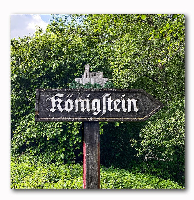 Königstein Schild