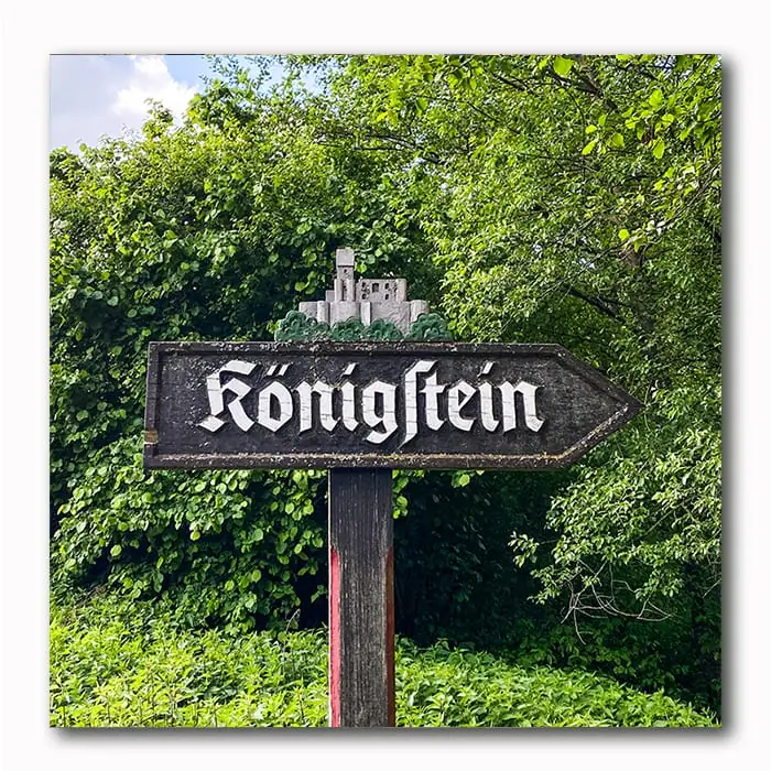 Königstein Schild