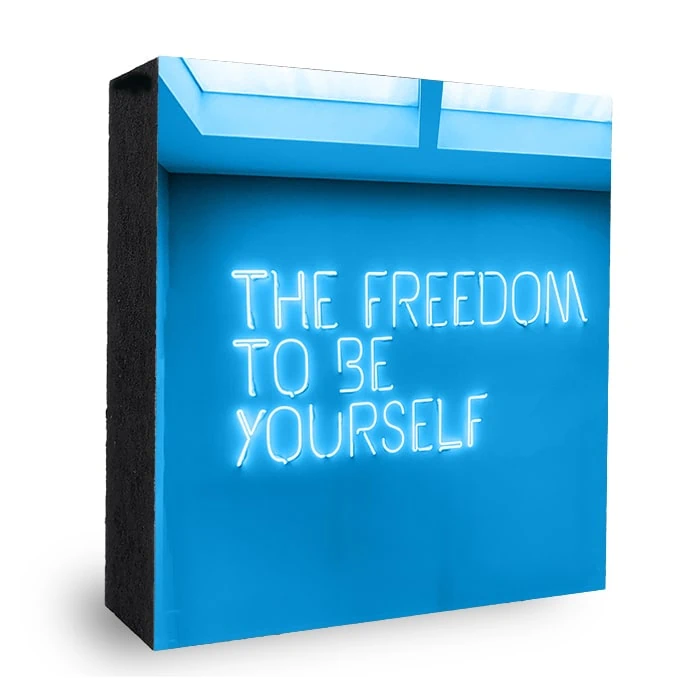 The Freedom to be yourself - Foto auf Holz