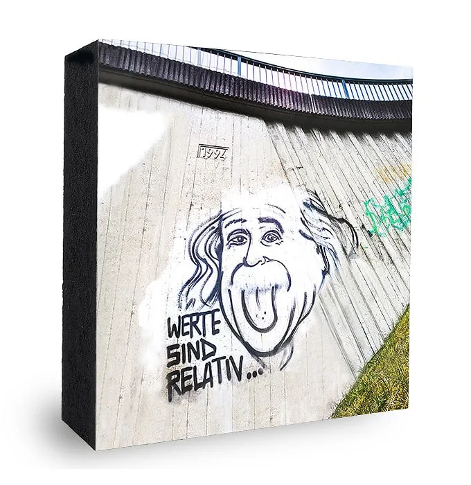 Einstein Werte sind relativ Graffiti