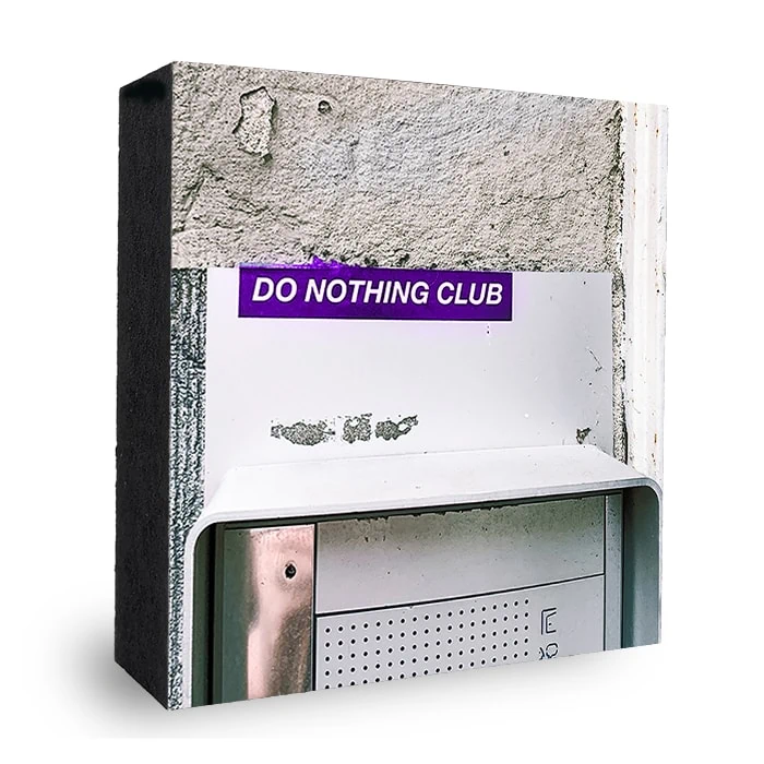 Do nothing Club Bild auf Holz