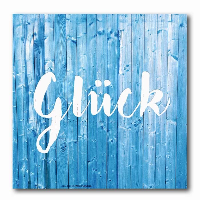 Glueck Bauzaun - Glueck under construction-blau